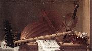 HUILLIOT, Pierre Nicolas Still-Life of Musical Instruments sf China oil painting reproduction